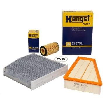 Mercedes W176 Kasa A180 Benzinli Periyodik Bakım Seti  ( Yağsız ) Hengst - Wunder  Marka E1075l - E11HD204 - 2468300018