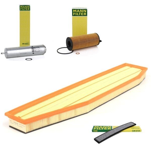 Bmw X3 Serisi E83 Kasa 2.0d (2007-2010) Periyodik Bakım Filtre Seti HU721-5x - C68001 - WK5002x - CUK6724