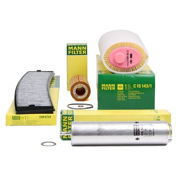 Bmw X3 Seri E83 Kasa 3.0d Periyodik Bakım Filtre Seti Mann Marka HU721-4x - WK5002x - C15105-1 - CUK6724