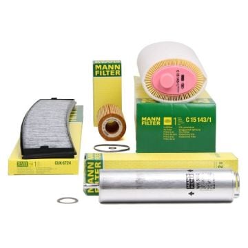 Bmw X3 Seri E83 Kasa 3.0d Periyodik Bakım Filtre Seti Mann Marka HU721-4x - WK5002x - C15105-1 - CUK6724