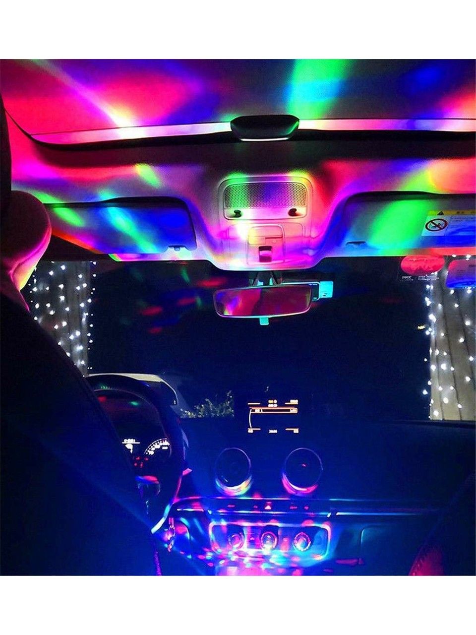 Oto Led Usb Disko Topu Müziğe Duyarlı Usb girişli Mini Disko Topu