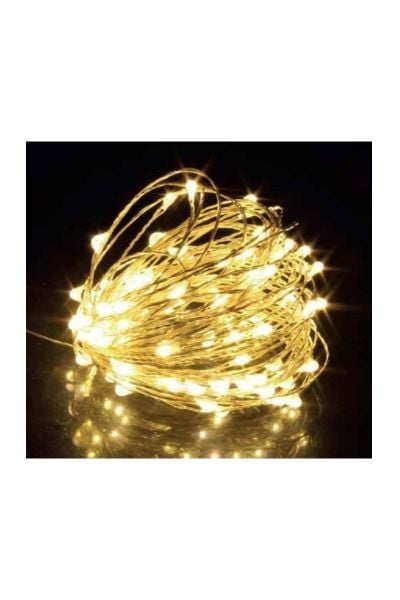 ACK AS90-00990 10m 3000K Günışığı Silver 100 Ledli Süsleme Işığı