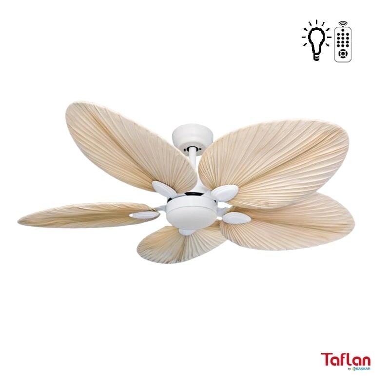 Kaşkar Taflan T52045 5 Kanatlı 52'' Aydınlatmalı Uzaktan Kumandalı Tavan Vantilatörü