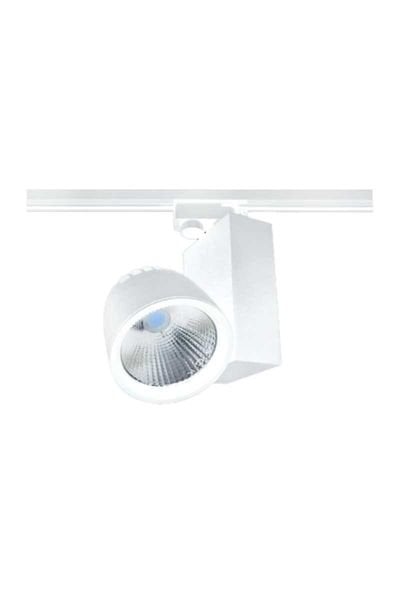 ACK AD30-14710 4000K Ilık Beyaz 40W Beyaz Kasa Monofaze Cob Led Ray Spot