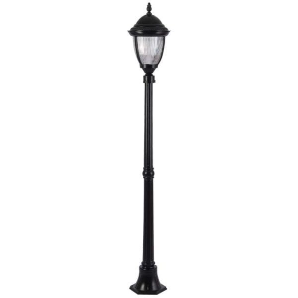 Alüminyum Polikarbon Süslü Camlı Park Bahçe Aydınlatma Direği 25x170cm