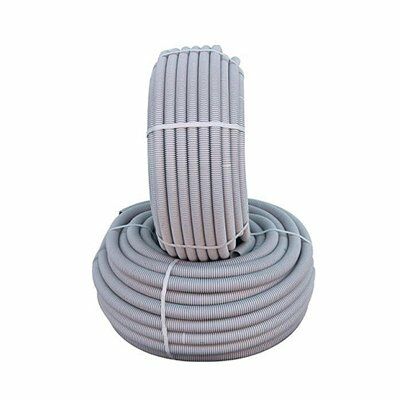 Mutlusan 20 Q Gri Plastik Spiral Boru, 100 metre