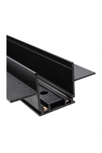 ACK AD45-90001 1m Siyah Sıva Altı Slim Magnet Rayı