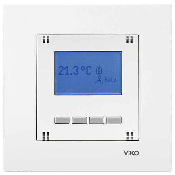 Viko Karre Programlanabilir Digital Termostat Isıt/Soğut Çerçeveli