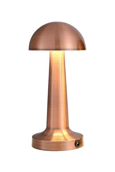 ACK AF11-00297 2W Bakır Gövde Led Dokunmatik Dimli Metal Şarjlı Masa Lambası
