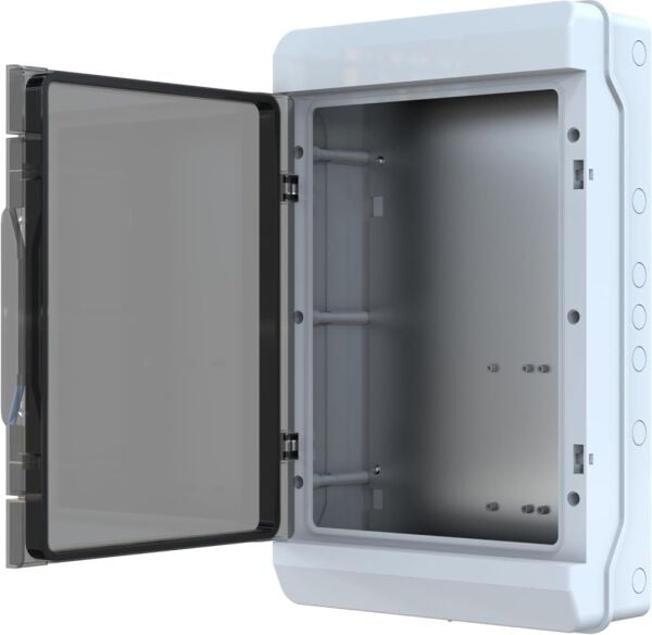 355x560x135 Şeffaf Kapaklı Taban Saclı Pano