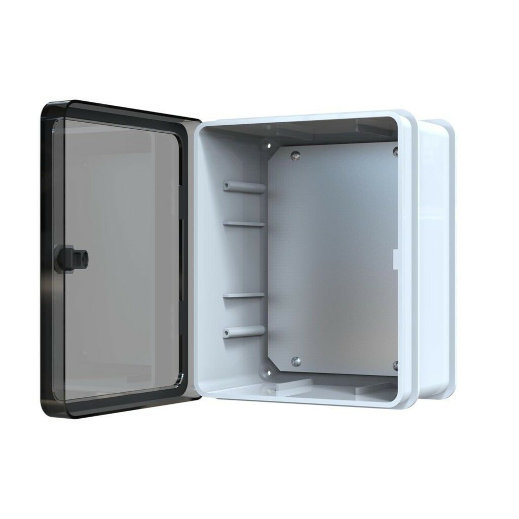 250x300x145 Şeffaf Kapaklı Taban Saclı Pano