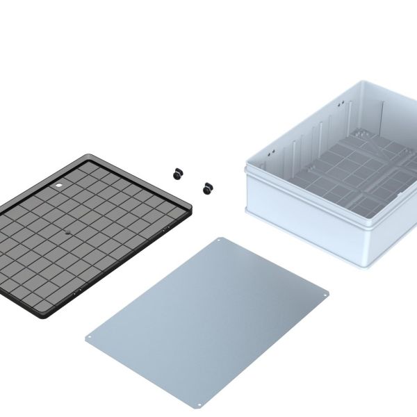500x700x220 Şeffaf Kapaklı Taban Saclı Pano
