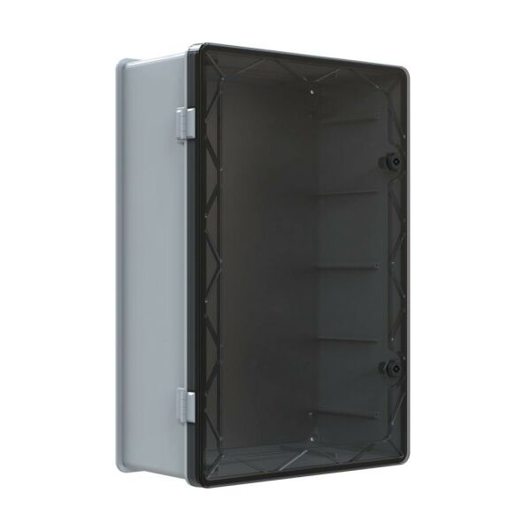 400x600x240 Şeffaf Kapaklı Taban Saclı Pano