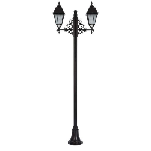 Alüminyum Büyük Çıtalı Fenerli Park Bahçe Aydınlatma Direği 90x260cm