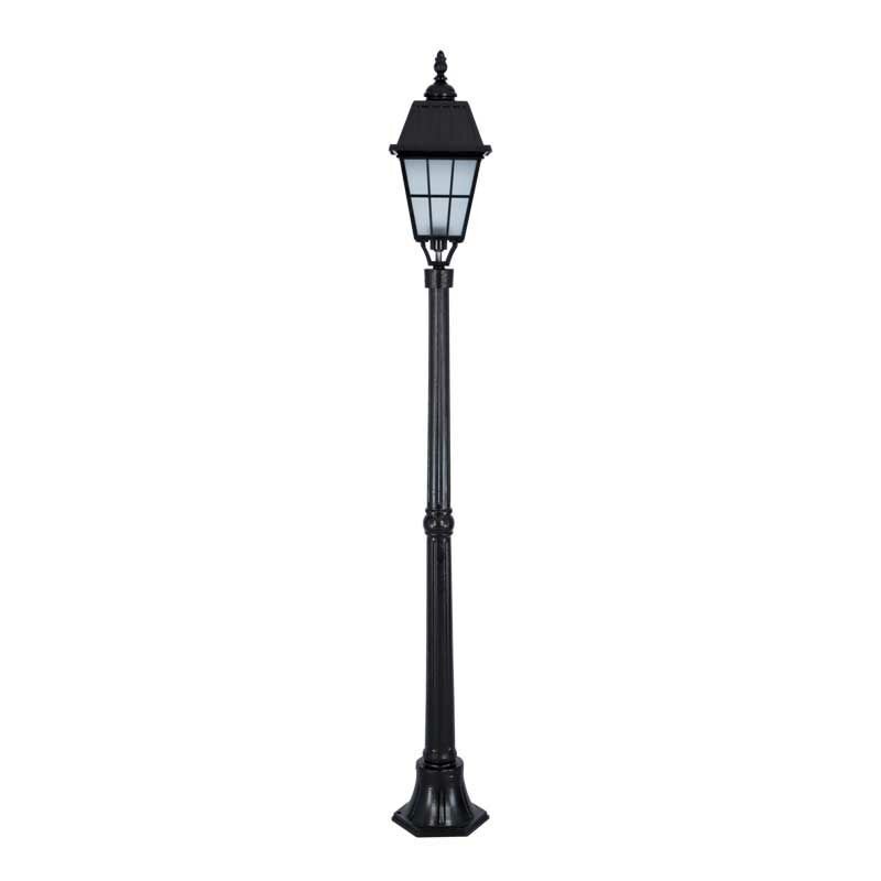 Alüminyum Büyük Çıtalı Fenerli Park Bahçe Aydınlatma Direği 23x180cm