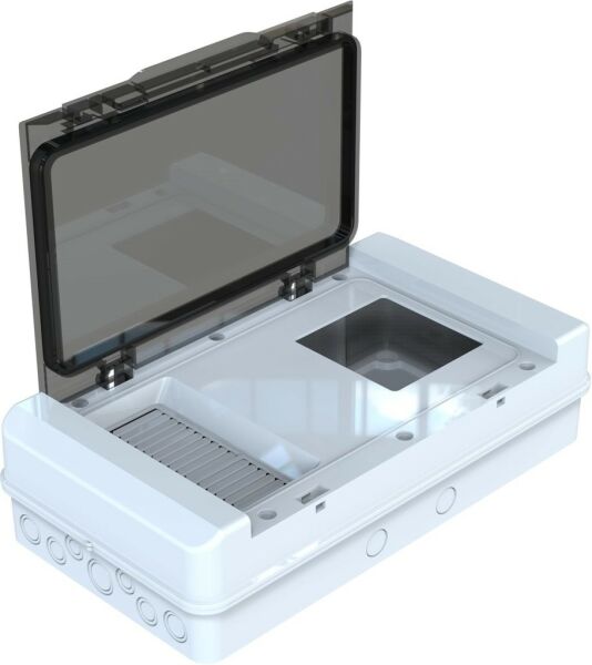 235x435x110 mm Sıva Üstü Sayaç Panosu (9 Sigorta + Monofaze Sayaç)