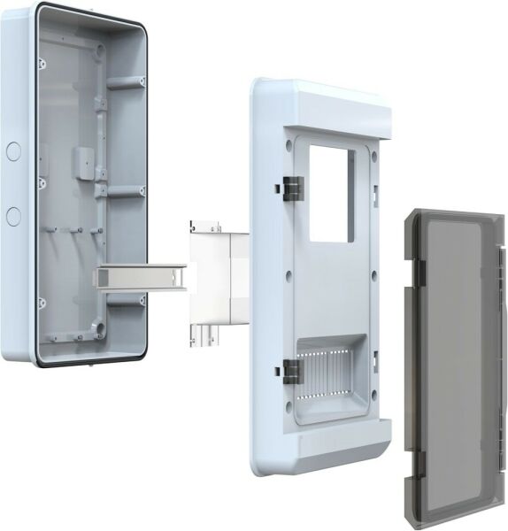 235x435x110 mm Sıva Üstü Sayaç Panosu (9 Sigorta + Monofaze Sayaç)