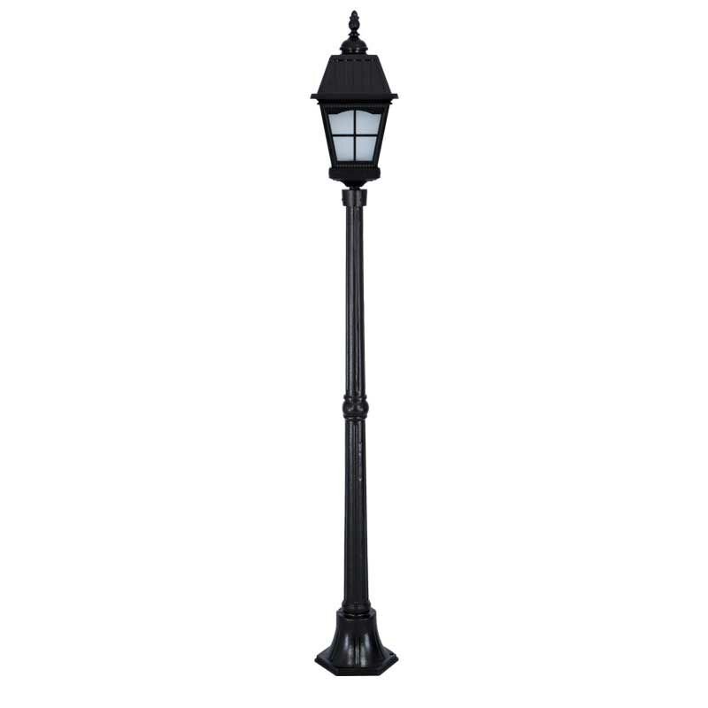Alüminyum Döküm Pencereli Kare Kapaklı Park Bahçe Ayd. Direği 23x175cm
