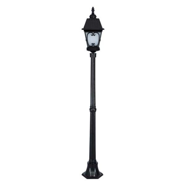 Alüminyum Dekoratif Kare Kapaklı Park Bahçe Aydınlatma Direği 23x180cm