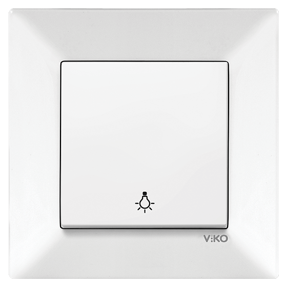 Viko Meridian Light Anahtarı Düğmesi Çerçeveli