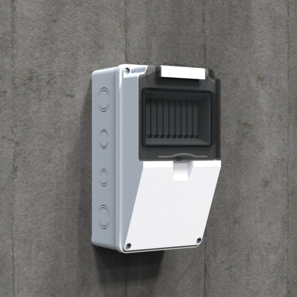 120x220x110 mm Boş Kombinasyon Kutusu (5 Sigorta Kapasiteli)