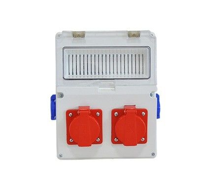 220x280x120 mm Sıva Üstü Kombinasyon Kutusu (9 Sigorta Kapasiteli+2 Adet 3x25A Priz+2 Adet 1x16A Priz)