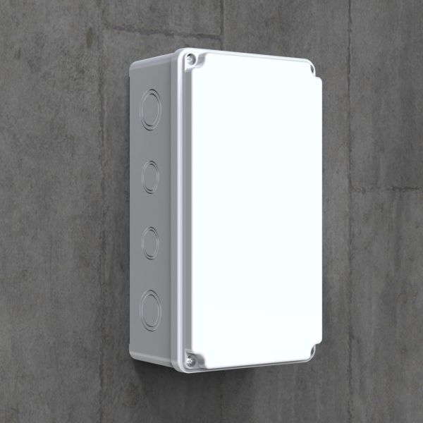 120x220x80 mm Sıva Üstü Opak Kapaklı Buat Kutusu