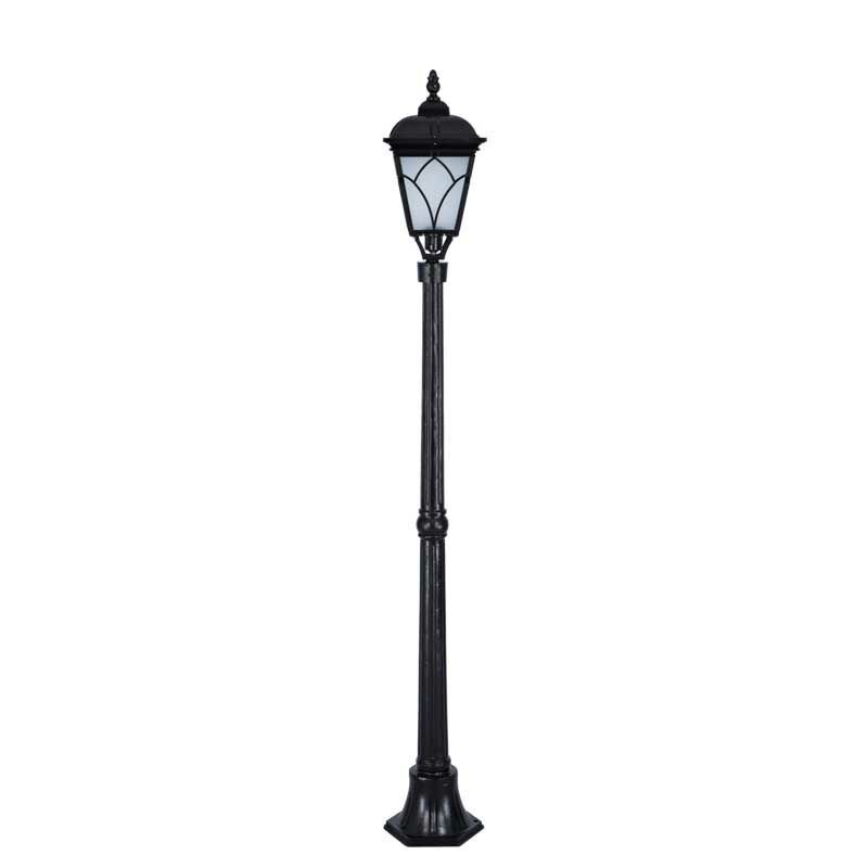 Küçük Kapaklı Alüminyum Lale Park Bahçe Aydınlatma Direği 23x175cm
