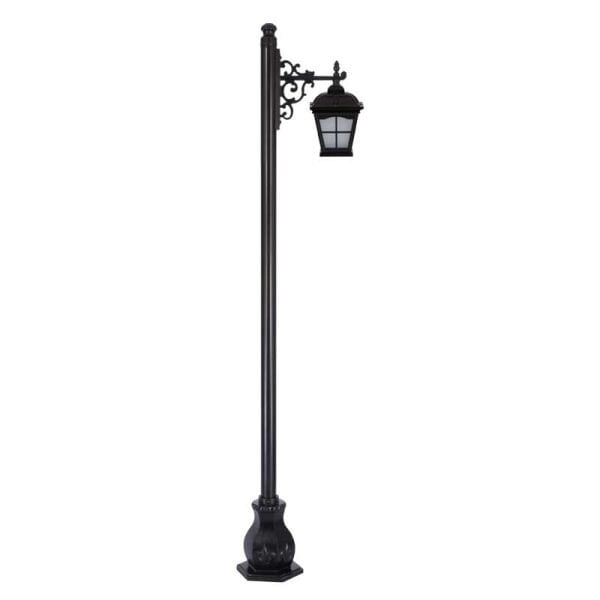 Alüminyum Döküm Pencere Fenerli Park Bahçe Aydınlatma Direği 50x280cm