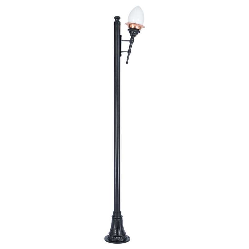 Meşale Bakır Sıvamalı Model Park Bahçe Feneri 40x270cm