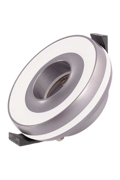ACK AH03-04113 Yuvarlak Gri Sıva Altı Led Spot Kasası