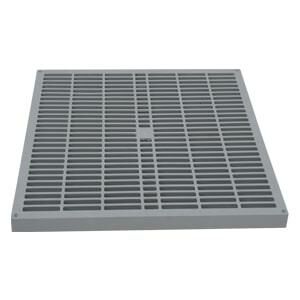 30x30x30 mm Termoplastik Yeraltı Buat İçin Izgaralı Gri kapak