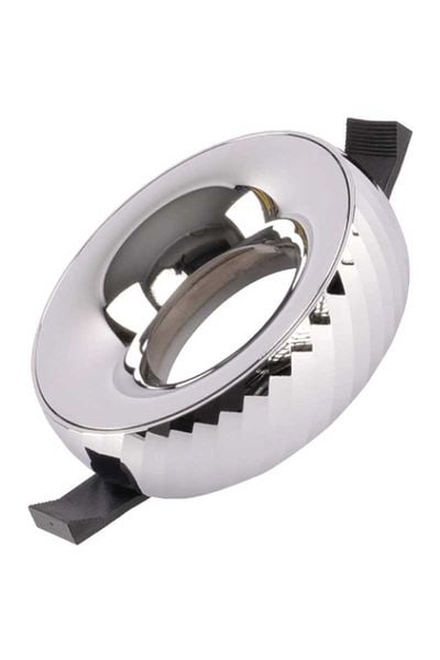 ACK AH03-04125 Yuvarlak Krom Sıva Altı Led Spot Kasası
