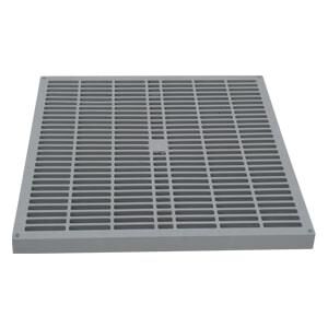 40x40x40 mm Termoplastik Yeraltı Buat İçin Izgaralı Gri kapak
