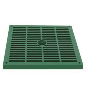 40x40x40 mm Termoplastik Yeraltı Buat İçin Izgaralı Yeşil kapak