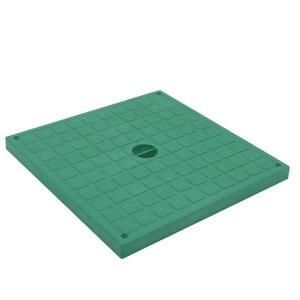 48x48x45 mm Termoplastik Yeraltı Buat İçin Düz Yeşil kapak