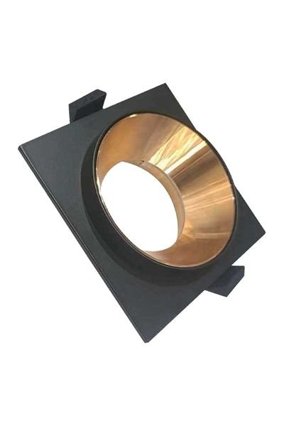 ACK AH03-04145 Kare Siyah Rose Gold Sıva Altı Led Spot Kasası