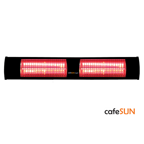 Cafesun Uzaktan Kumandalı Dış Mekan Isıtıcı 2x1500W Siyah