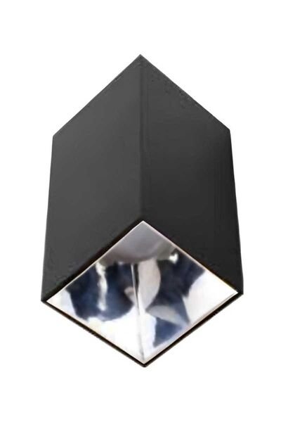 ACK AH03-07651 Platin Siyah Kasa Kare Sıva Üstü Dekoratif Tavan Armatürü