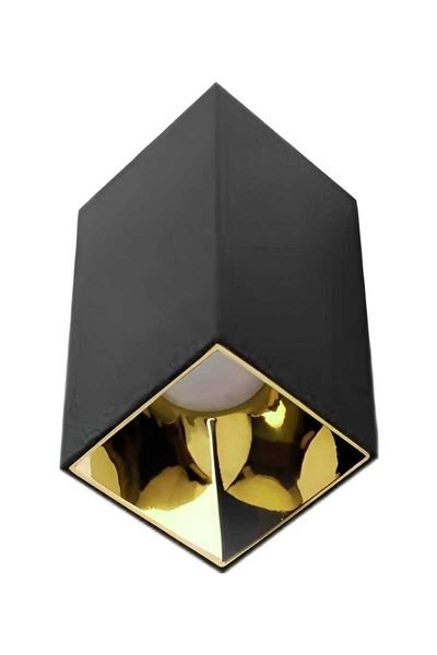 ACK AH03-07661 Gold Siyah Kasa Kare Sıva Üstü Dekoratif Tavan Armatürü