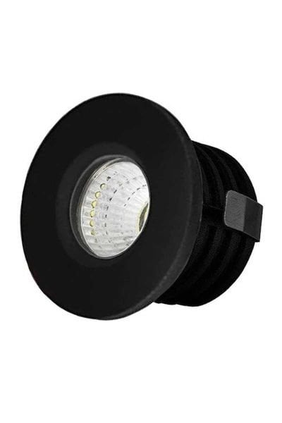 ACK AH06-00111 4000K Ilık Beyaz 3W Siyah Kasa Sıva Altı Led Spot Lamba