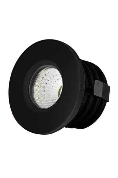 ACK AH06-00131 3W Siyah 6500K Beyaz Sıva Altı Led Spot Lamba