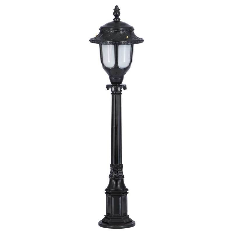 Abs Yuvarlak Hasırlı Model Park Bahçe Feneri 25x95cm