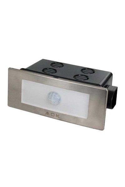 ACK AH07-01064 1.5W Mavi Dikdörtgen Sensörlü Led Merdiven ve Duvar Armatürü