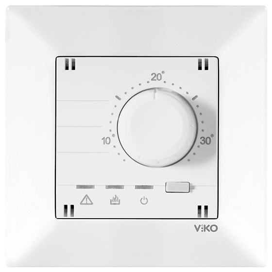 Viko Meridian Analog Termostat Isıtma/Soğutma Çerçeveli