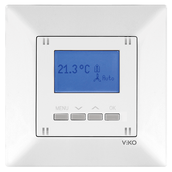 Viko Meridian Programlanabilir Digital Termostat Isıtma Çerçeveli