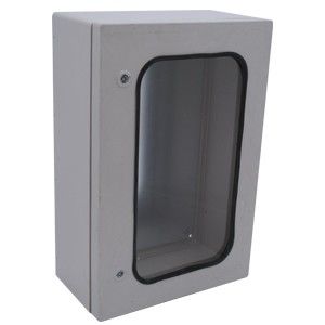 400 x 600 x 200 mm Camlı Galvaniz Taban Saclı Polyester Pano, Ip 54