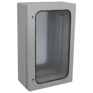 500 x 800 x 255 mm Camlı Galvaniz Taban Saclı Polyester Pano, Ip 54