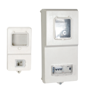 19x37x18 cm Polyester Sayaç Panosu Monofaze Elekt. Sayaç, 2 Sigorta Kapasiteli