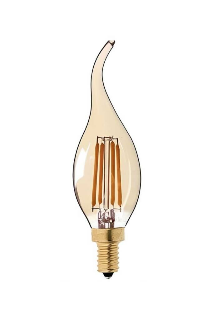 Cata CT-4281 4W E14 2700K Sarı Ledli Kıvrık Buji Rustik Ampul